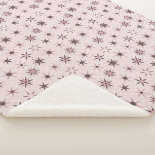 Couverture Sherpa Joli Stars De Geo Rose - motif.