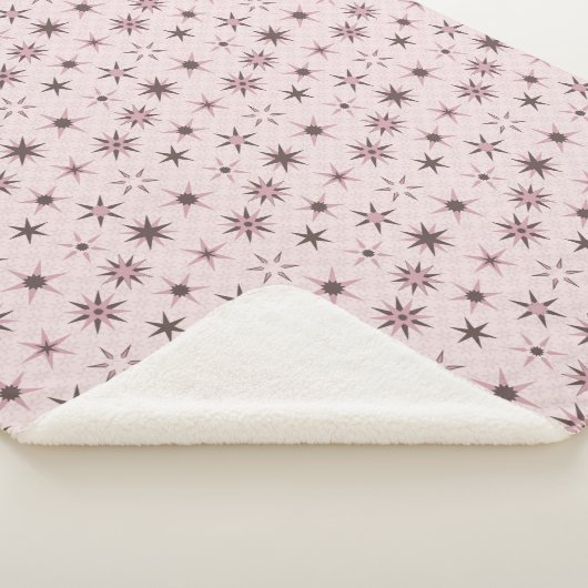 Couverture Sherpa Joli Stars De Geo Rose - motif. (3/4)