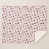 Couverture Sherpa Joli Stars De Geo Rose - motif. (Devant (Horizontal))