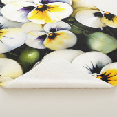 Couverture Sherpa Joli tableau blanc aquarelle (3/4)