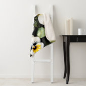 Couverture Sherpa Joli tableau blanc aquarelle (En situation)