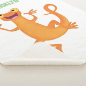 Couverture Sherpa Joli triton orangé joyeux (3/4)