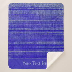 Couverture Sherpa Joli violet Motif des rayures désespérées