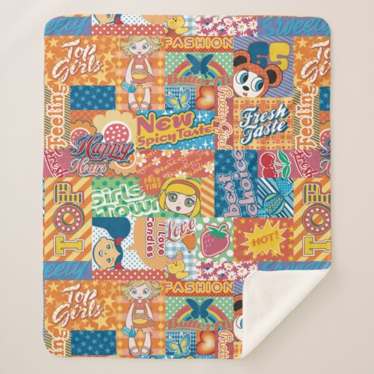 Couverture Sherpa Jolie courtepointe enfant (Devant)