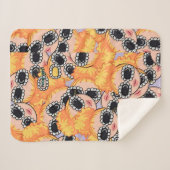 Couverture Sherpa jolie fille blonde (Devant (Horizontal))