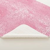 Couverture Sherpa Jolie fille sucre Parties scintillant rose léopard (3/4)