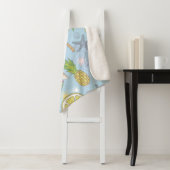 Couverture Sherpa Jolie illustration estivale motif avec pastèque,  (En situation)