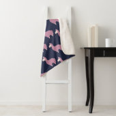 Couverture Sherpa Jolie Llamas rose (En situation)