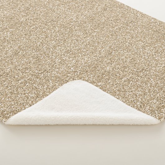 Couverture Sherpa Jolie Parties scintillant Glam Gold (3/4)