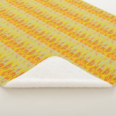Couverture Sherpa Jolies couleurs chaudes jaune citron rose orange (3/4)
