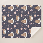 Couverture Sherpa Jolies fentes Sherpa Blanket (Devant (Horizontal))