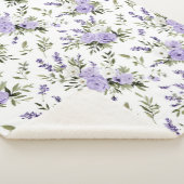 Couverture Sherpa Jolies Fleurs de Lavande (3/4)