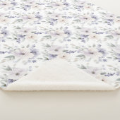 Couverture Sherpa Jolies Fleurs Violettes (3/4)