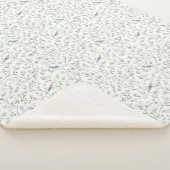 Couverture Sherpa Jolies Oiseaux Bleus (3/4)