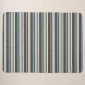 Couverture Sherpa Jolies rayures grises et blanches (Devant (Horizontal))