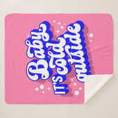 Couverture Sherpa Jouer bébé, c’est froid en hiver (Devant (Horizontal))