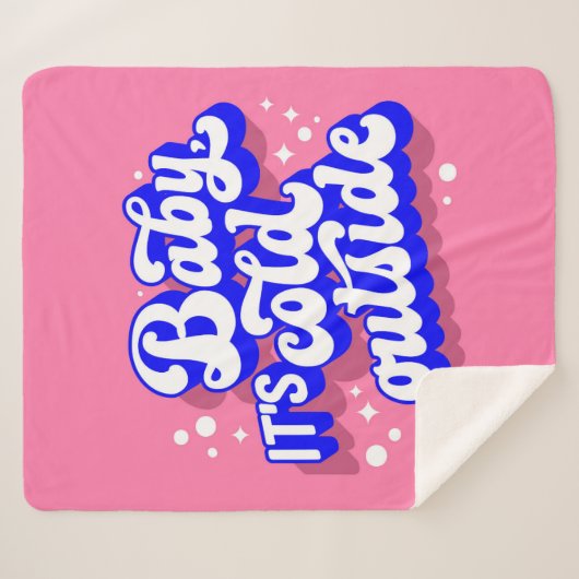 Couverture Sherpa Jouer bébé, c’est froid en hiver (Devant (Horizontal))