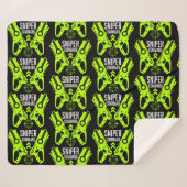 Couverture Sherpa Jouet pour enfants Bataille d'armes Noël (Devant (Horizontal))