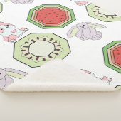 Couverture Sherpa Jouets à capuchon bleu (3/4)