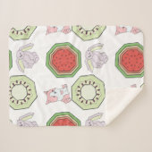 Couverture Sherpa Jouets à capuchon bleu (Devant (Horizontal))