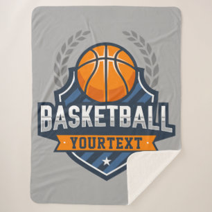 Couverture Sherpa Joueur de basket AJOUTER LE NOM Varsity School Tea