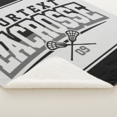 Couverture Sherpa Joueur de crosse personnalisé AJOUTER LE NOM D'Équ (3/4)