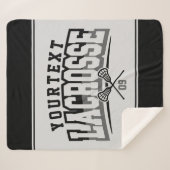 Couverture Sherpa Joueur de crosse personnalisé AJOUTER LE NOM D'Équ (Devant (Horizontal))