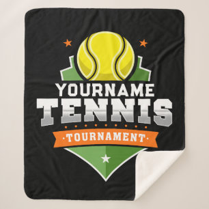Couverture Sherpa Joueur de tennis personnalisé NOM Tournoi de Varsi