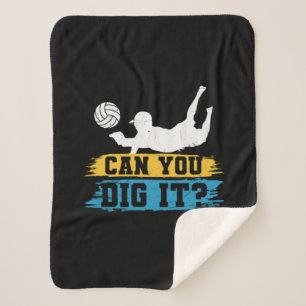 Couverture Sherpa Joueur de volley-ball Pouvez-Vous Le Creuser ?