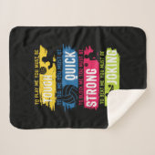 Couverture Sherpa Joueur de volley-ball | Solide et rapide (Devant (Horizontal))