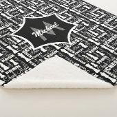 Couverture Sherpa Joueur d'échecs thème Cool Monogramme (3/4)