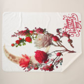 Couverture Sherpa Jour de rose  (Devant (Horizontal))