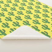 Couverture Sherpa Jour des morts heureux Cactus Patterned (3/4)