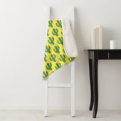 Couverture Sherpa Jour des morts heureux Cactus Patterned (En situation)