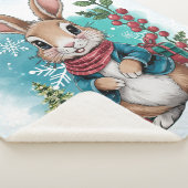 Couverture Sherpa Jour d'hiver du lapin d'eau (3/4)