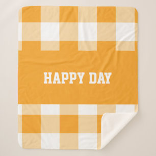 Couverture Sherpa Jour heureux En vichy Motif