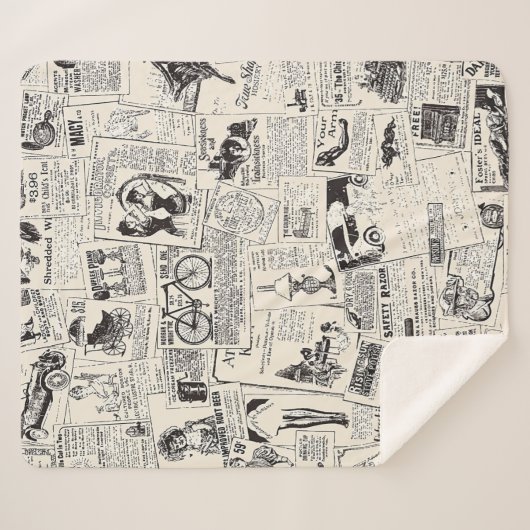 Couverture Sherpa Journal vintage (Devant (Horizontal))