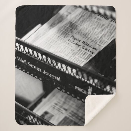 COUVERTURE SHERPA JOURNAUX SUR LE WALL STREET JOURNAL RACK (Devant)