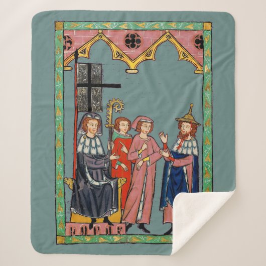 Couverture Sherpa Journée médiévale des Casquettes amusants (Devant)