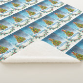 Couverture Sherpa Joyeuse carte de Noël (3/4)