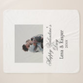 Couverture Sherpa Joyeuse Saint-Valentin couple photo moderne simple (Devant (Horizontal))