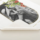 Couverture Sherpa Joyeuses vacances Photo personnalisée Noël de fami (3/4)