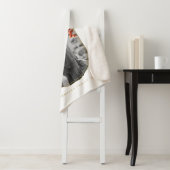 Couverture Sherpa Joyeuses vacances Photo personnalisée Noël de fami (En situation)