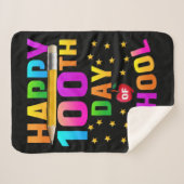Couverture Sherpa Joyeux 100e jour d'école pour enseignants et étudi (Devant (Horizontal))