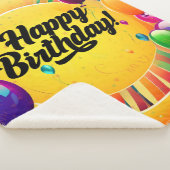 Couverture Sherpa Joyeux Anniversaire Vibrant (3/4)