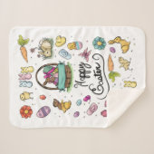 Couverture Sherpa Joyeux art de Pâques (Devant (Horizontal))