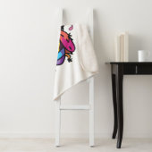 Couverture Sherpa Joyeux cafard avec écouteurs écoutant de la musiqu (En situation)