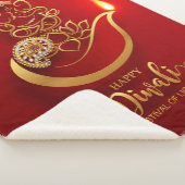 Couverture Sherpa Joyeux éléphant et lumière Diwali (3/4)