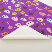 Couverture Sherpa Joyeux Fantômes mignons d'Halloween (3/4)