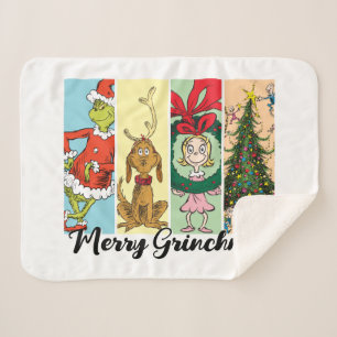 Couverture Sherpa Joyeux Grinchmas Collage de vacances